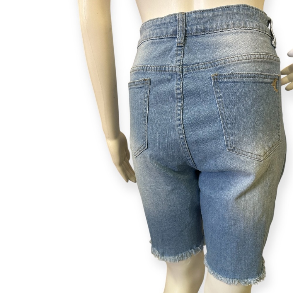 VIP Distressed Denim Shorts - Picture 2 of 5